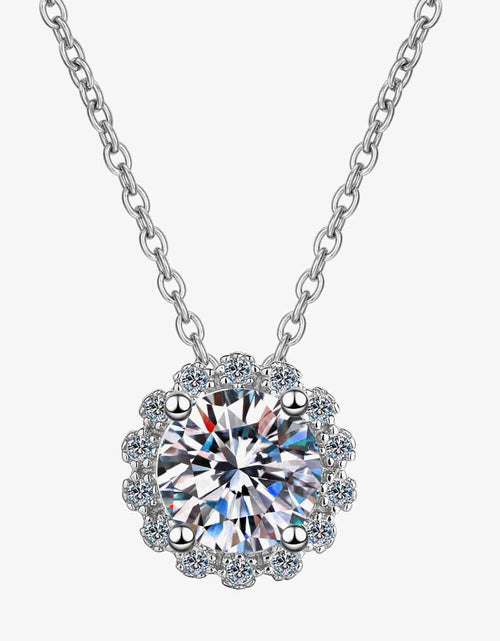 Load image into Gallery viewer, Flower-Shaped Moissanite Pendant Necklace
