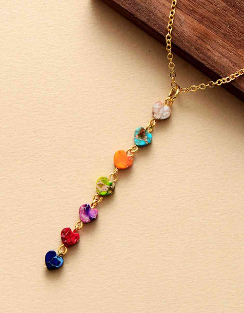 Load image into Gallery viewer, Heart Shape Natural Stone Necklace
