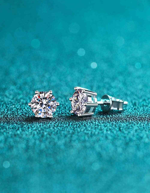 Load image into Gallery viewer, Endless Cheer Moissanite Stud Earrings
