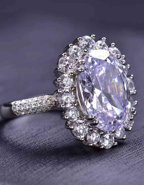 Load image into Gallery viewer, 8 Carat Oval Moissanite Ring
