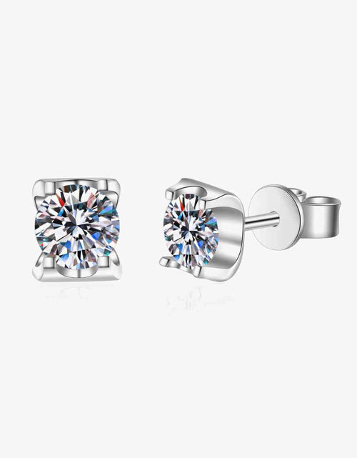 Load image into Gallery viewer, Weekend Meetup Moissanite Stud Earrings
