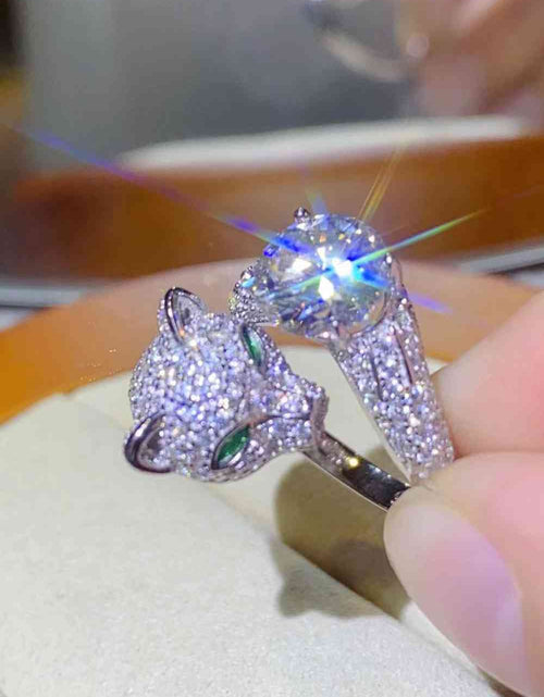 Load image into Gallery viewer, 2 Carat Moissanite Adjustable Animal Ring
