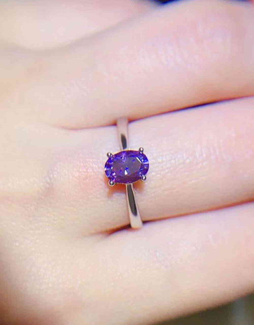 Load image into Gallery viewer, 1 Carat Moissanite 4-Prong Solitaire Ring
