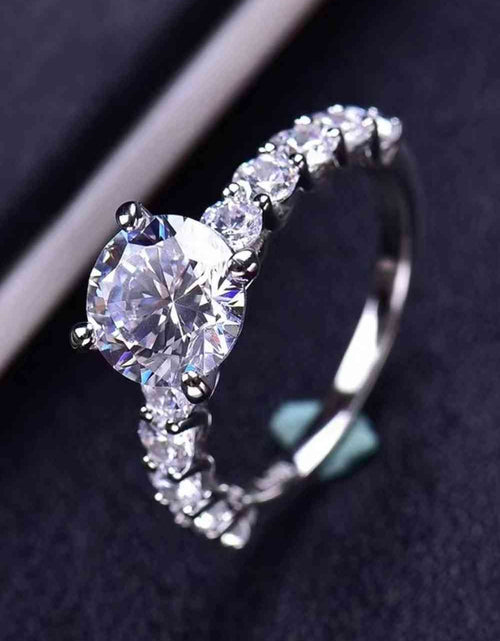 Load image into Gallery viewer, 2 Carat 4-Prong Moissanite Ring
