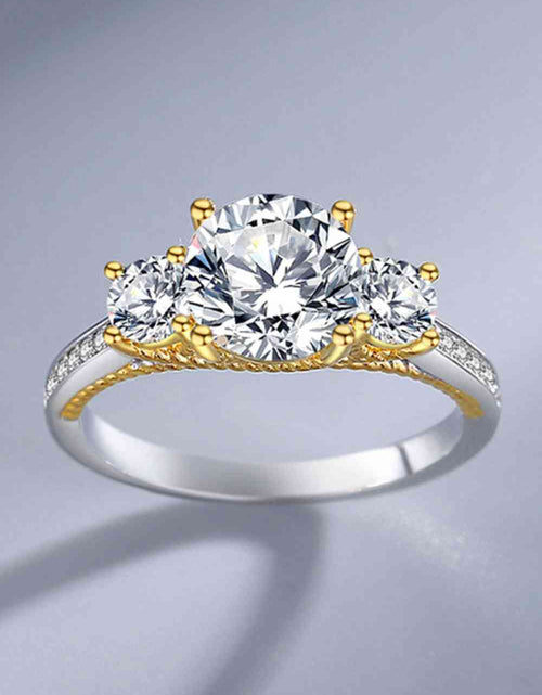 Load image into Gallery viewer, 2 Carat Moissanite Contrast Ring
