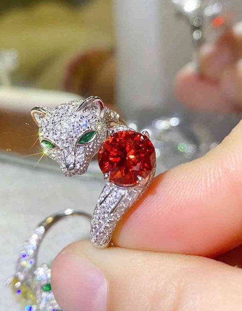 Load image into Gallery viewer, 2 Carat Moissanite Adjustable Animal Ring
