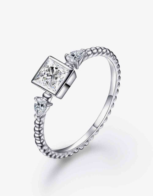 Load image into Gallery viewer, Moissanite Square Shape 925 Sterling Silver Ring
